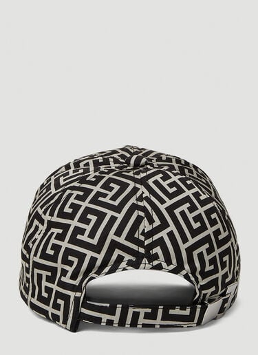 Monogram Baseball Cap Balmain Monogram Baseball Cap Black bln0151051