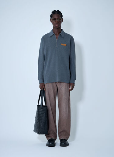 双层棉质混纱 Polo 衫 Bottega Veneta 双层棉质混纱 Polo 衫 深灰色 bov0162003