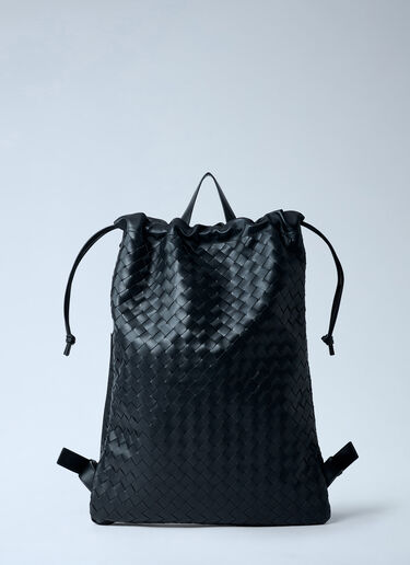 Bottega Veneta Intrecciato Trail Backpack Black bov0162012