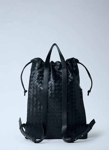 Bottega Veneta Intrecciato Trail Backpack Black bov0162012