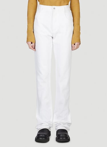 Extra Long Jeans Bottega Veneta Extra Long Jeans White bov0249086