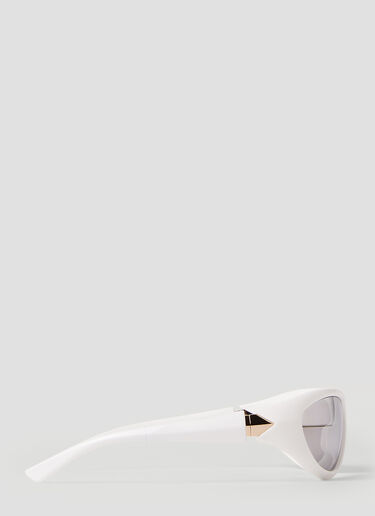 Bottega Veneta BV1247S Wrap Around Sunglasses White bov0252100