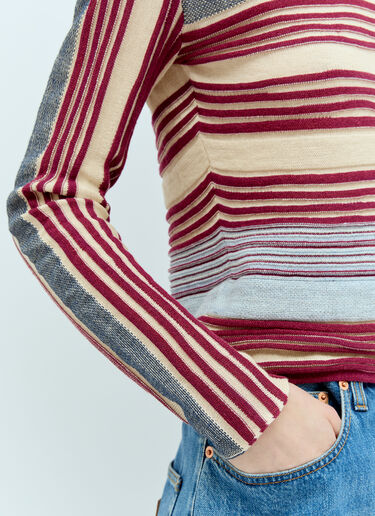 Striped Knit Sweater Bottega Veneta Striped Knit Sweater Multicolour bov0257014