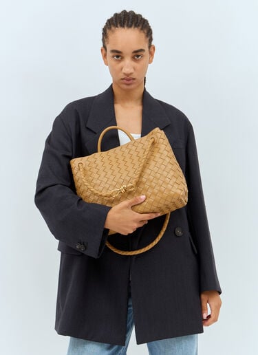 미디엄 안디아모 핸드백 Bottega Veneta 미디엄 안디아모 핸드백 블랙 bov0257073