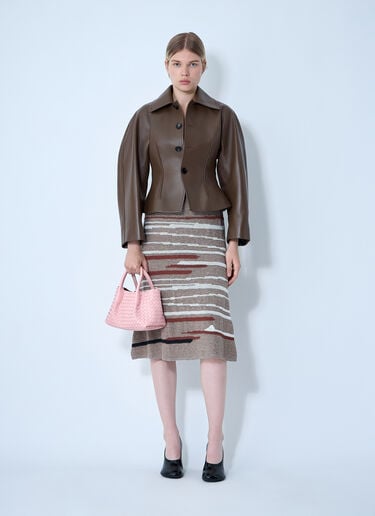 Bottega Veneta Leather Blouson Jacket Grey bov0261010