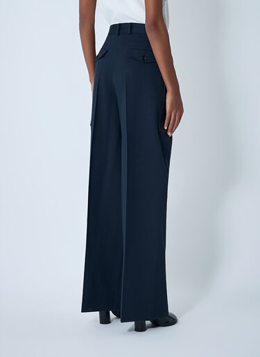 Compact Wool And Cotton Twill Pants Bottega Veneta Compact Wool And Cotton Twill Pants Blue bov0261011