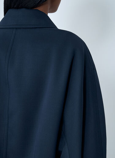 Compact Wool And Cotton Twill Jacket Bottega Veneta Compact Wool And Cotton Twill Jacket Blue bov0261012