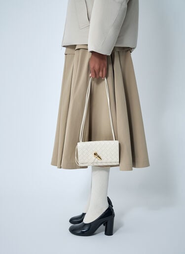 Andiamo Messenger Crossbody Bag Bottega Veneta Andiamo Messenger Crossbody Bag White bov0261070