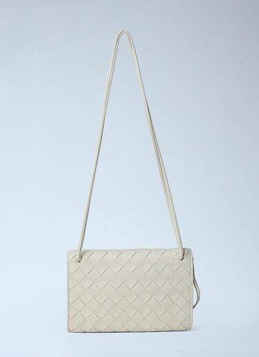 Bottega Veneta Andiamo Messenger Crossbody Bag White bov0261070