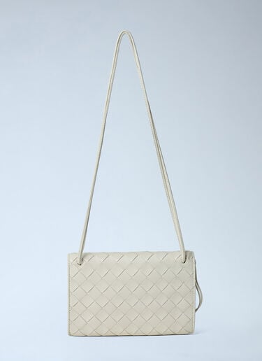 Andiamo Messenger Crossbody Bag Bottega Veneta Andiamo Messenger Crossbody Bag White bov0261070