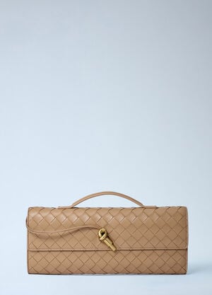 Bottega Veneta Long Andiamo Clutch Beige bov0262005