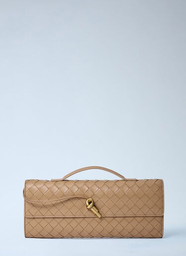 Bottega Veneta Long Andiamo Clutch Beige bov0262005