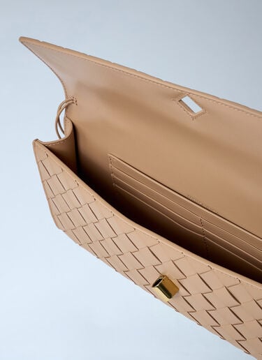 Bottega Veneta Long Andiamo Clutch Beige bov0262005