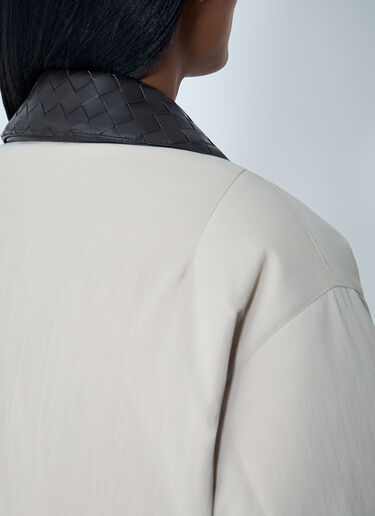 Bottega Veneta Tech Nylon Puffer Jacket Beige bov0262041