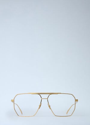 Bottega Veneta Classic Aviator Glasses Gold bov0362001