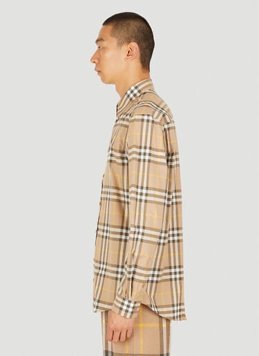 Burberry 체크 셔츠 베이지 bur0149038