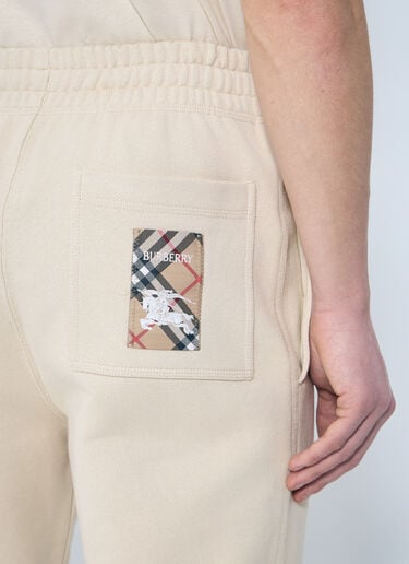 Burberry Logo Patch Track Pants Beige bur0159005