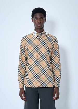 Burberry 格纹衬衫  米色 bur0159046