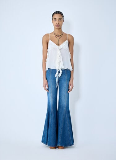 Silk Crop Top Chloé Silk Crop Top White chl0259008