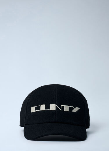 Embroidered Baseball Cap Rick Owens DRKSHDW Embroidered Baseball Cap Black drk0162019