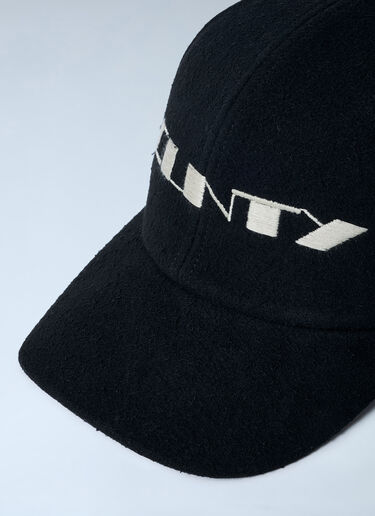 Rick Owens DRKSHDW Embroidered Baseball Cap Black drk0162019