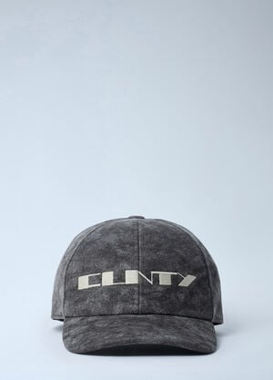Rick Owens DRKSHDW Embroidered Baseball Cap Grey drk0162020