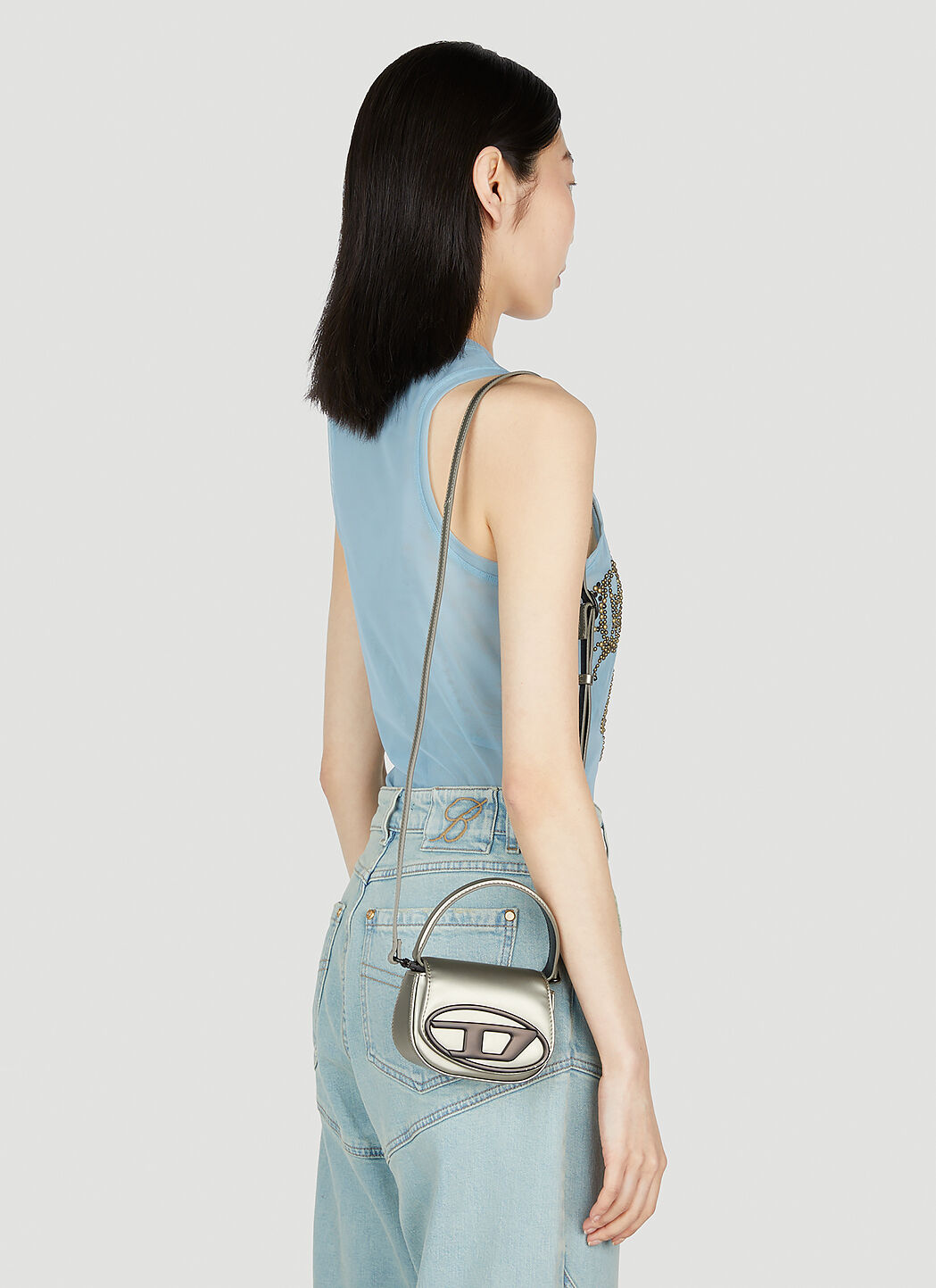 バッグ DIESEL 1DR XS Diesel Women's' 1DR XS Shoulder Bag in Silver | LN-CC®