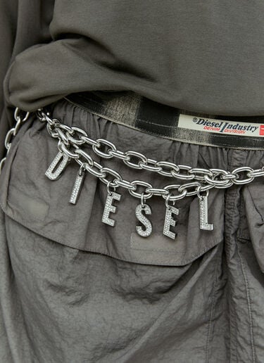 Diesel B-Charm 链式腰带 银色 dsl0257037