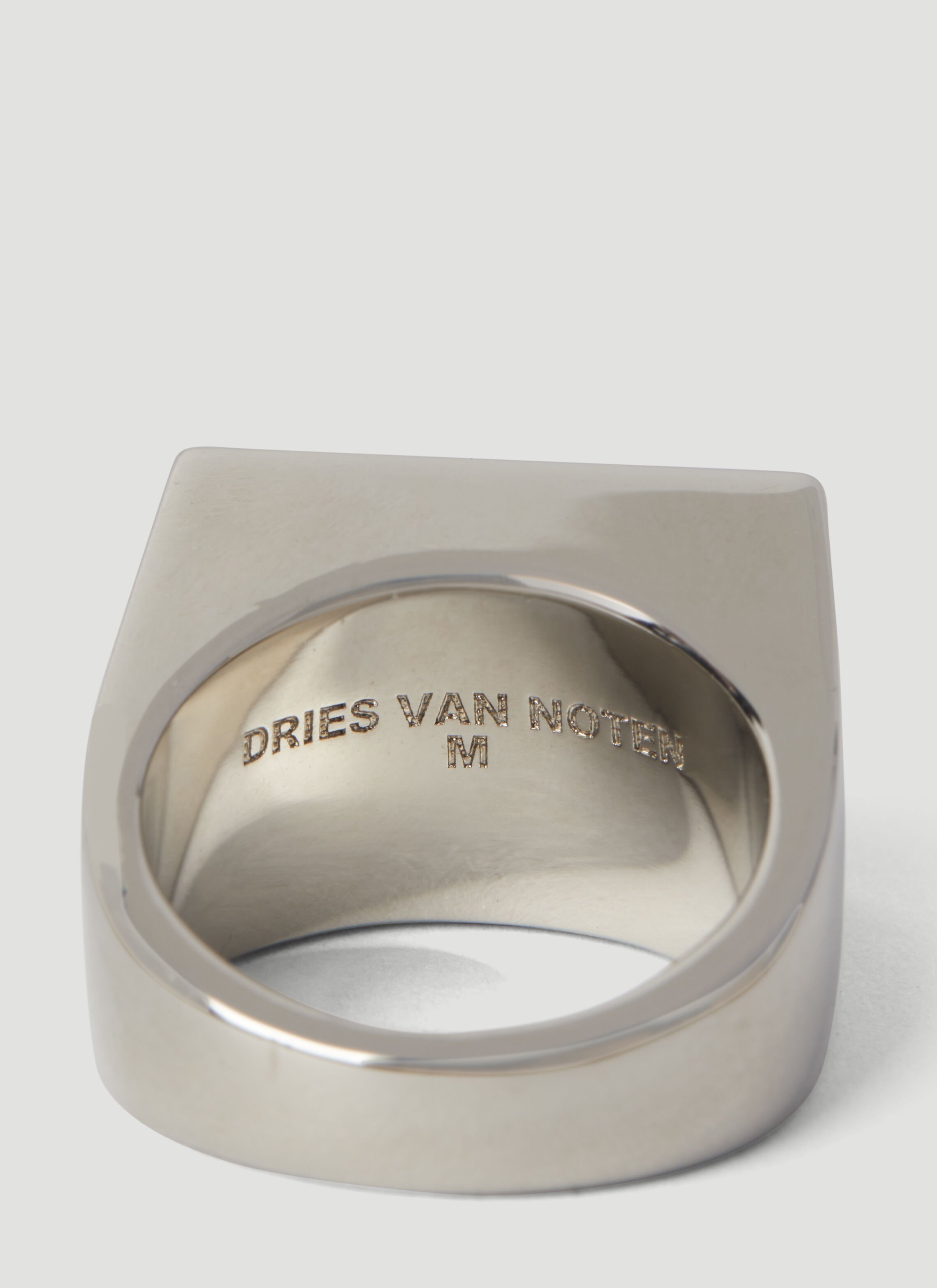 DRIES VAN NOTEN クリスタルリング Dries Van Noten Crystal-Cluster Wavy Enamel Ring | Neiman Marcus