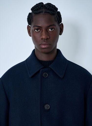 Dries Van Noten ウールブレンドコート  ネイビー dvn0162001