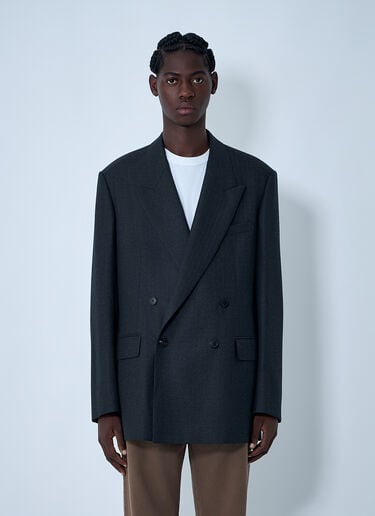 ダブルブレストブレザー Dries Van Noten ダブルブレストブレザー ダークグレー dvn0162006