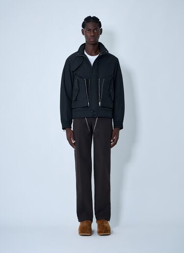 ジップコットンツイル製パンツ。 Dries Van Noten ジップコットンツイル製パンツ。 ブラウン dvn0162012
