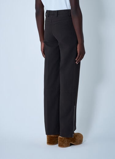 ジップコットンツイル製パンツ。 Dries Van Noten ジップコットンツイル製パンツ。 ブラウン dvn0162012