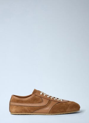 Dries Van Noten Suede Sneakers Tan dvn0162036