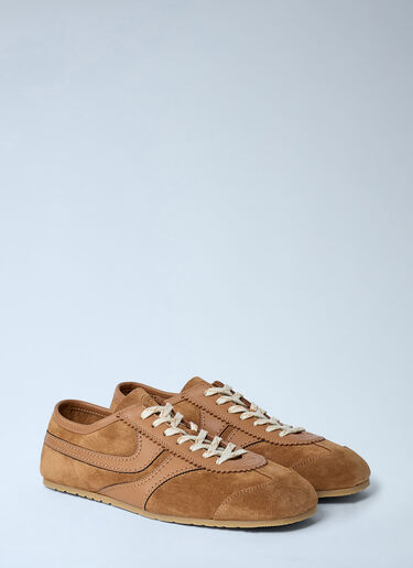 Dries Van Noten Suede Sneakers Tan dvn0162036