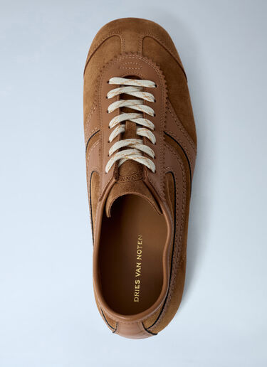 Dries Van Noten Suede Sneakers Tan dvn0162036