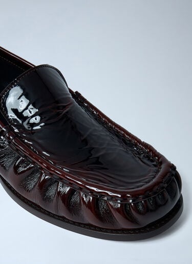 Patent Leather Loafers Dries Van Noten Patent Leather Loafers Dark Brown dvn0261004