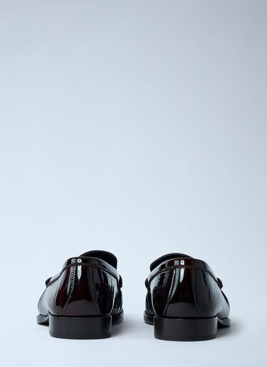 Dries Van Noten Patent Leather Loafers Dark Brown dvn0261004