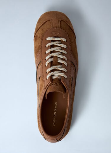Suede Low-Top Sneakers Dries Van Noten Suede Low-Top Sneakers Tan dvn0261006
