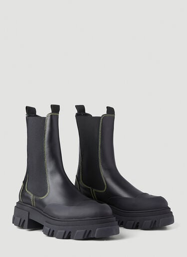 Leather Chelsea Boots GANNI Leather Chelsea Boots Black gan0246036