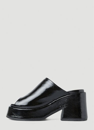 Retro Platform Wedge Mules GANNI Retro Platform Wedge Mules Black gan0251030