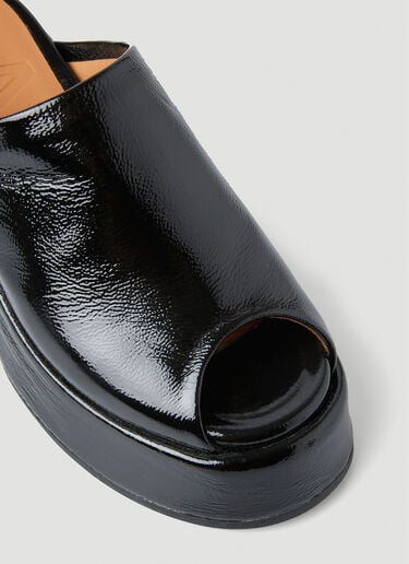 Retro Platform Wedge Mules GANNI Retro Platform Wedge Mules Black gan0251030