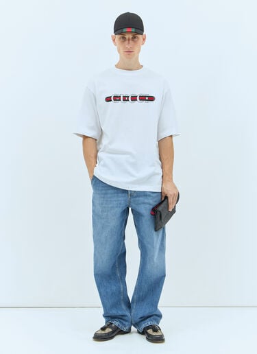 ロゴプリントTシャツ Gucci ロゴプリントTシャツ ホワイト guc0157008
