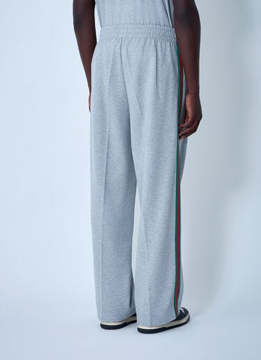 Gucci Logo Motif Track Pants Light Grey guc0161015