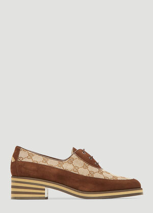 Gucci Canvas GG Heeled Pump Brown guc0232084
