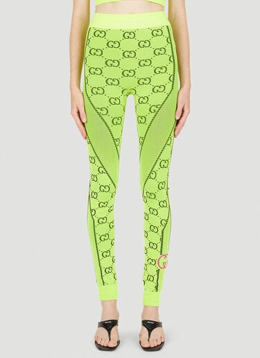 로고 자카드 레깅스 Gucci 로고 자카드 레깅스 그린 guc0250019