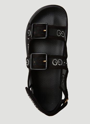 크리스탈 자카드 플랫폼 샌들 Gucci 크리스탈 자카드 플랫폼 샌들 블랙 guc0250110