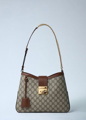 Gucci Large Padlock Shoulder Bag Beige guc0261003
