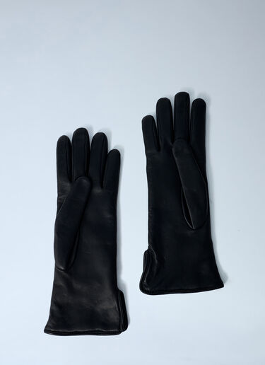 Gucci Logo Embossed Gloves Black guc0261044