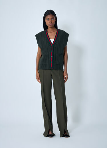Gucci Wool Vest Green guc0261097